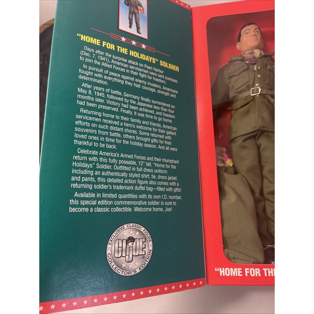 GI Joe Home for the Holidays Soldier Limited Edition Collector's Figure 1996 NEW - Picture 5 of 16